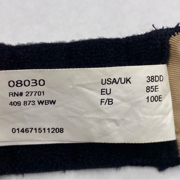 Sweet Nothings By Maidenform Striped Tan Black Bra 38DD Underwire Lined Sexy - Picture 7 of 7